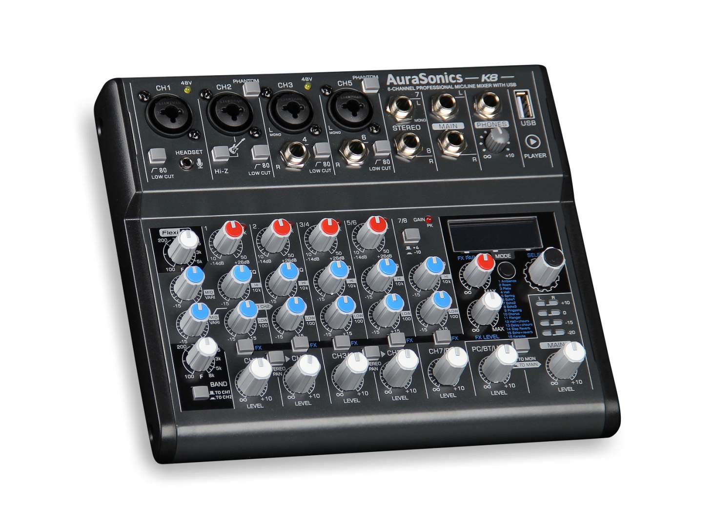 AuraSonics K8 компактный микшерный пульт в Кунгуре