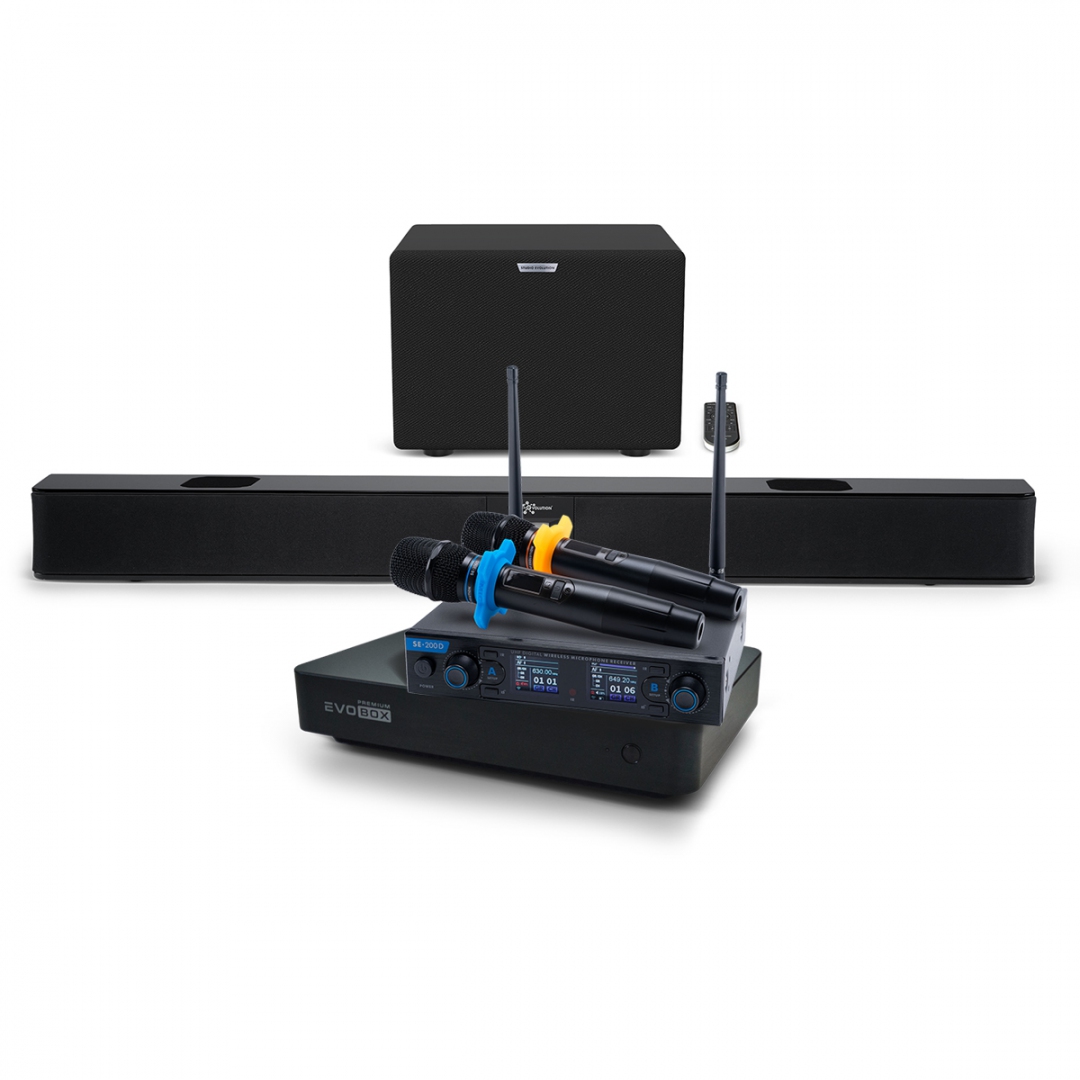 Hi-End караоке-система EVOBOX Premium + EvoSoundBar (саундбар с караоке) в Кунгуре