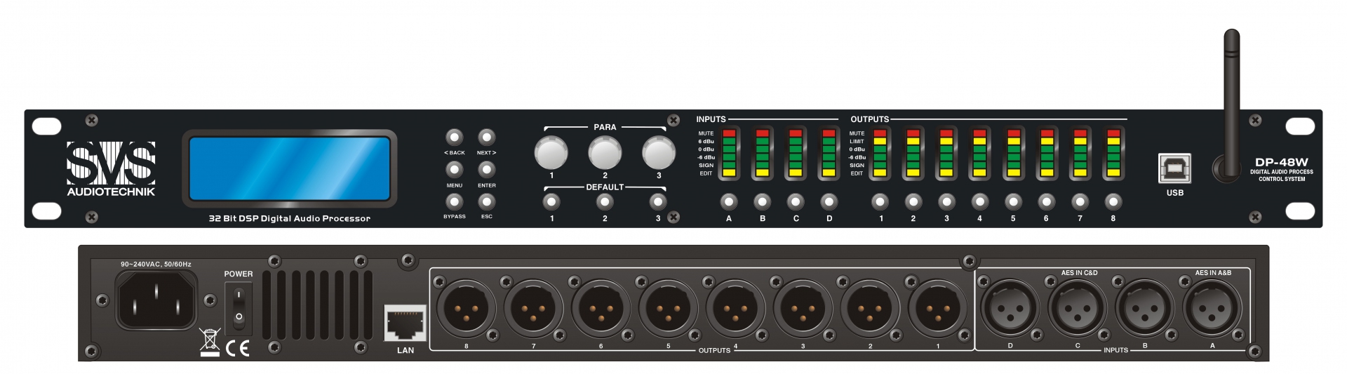 SVS Audiotechnik DP-48W Цифровой процессор: 4 входа 8 выходов в Кунгуре