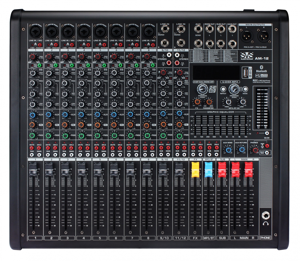 SVS Audiotechnik mixers AM-12 Микшерный пульт аналоговый, 12-канальный в Кунгуре